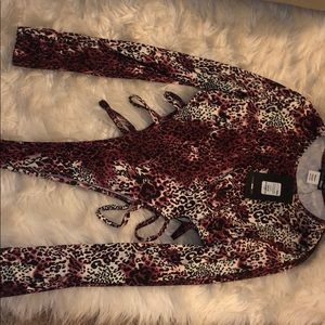 Leopard print bodysuit